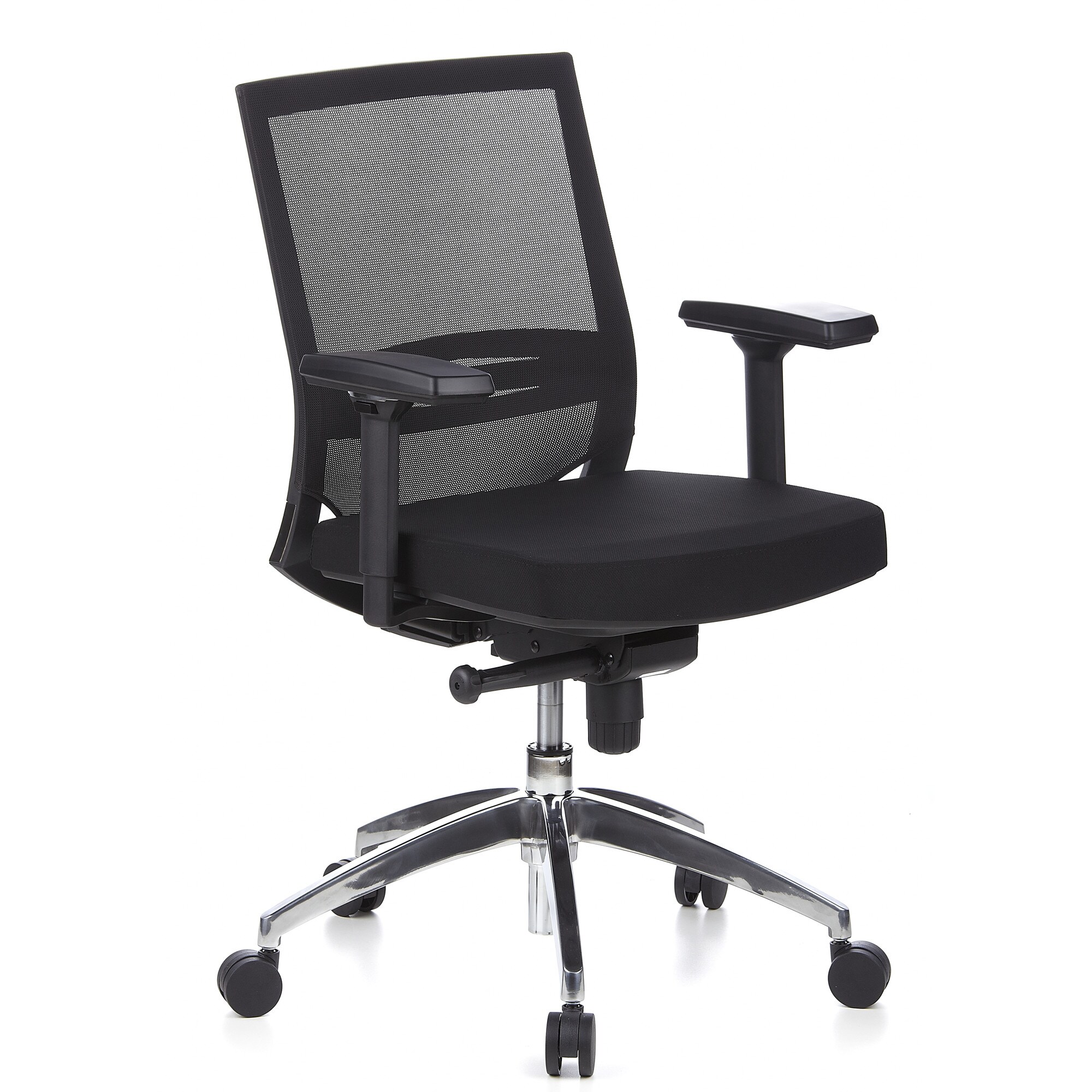 Profi Bürostuhl PORTO PRO Stoff mit Armlehnen (höhenverstellbar) hjh OFFICE