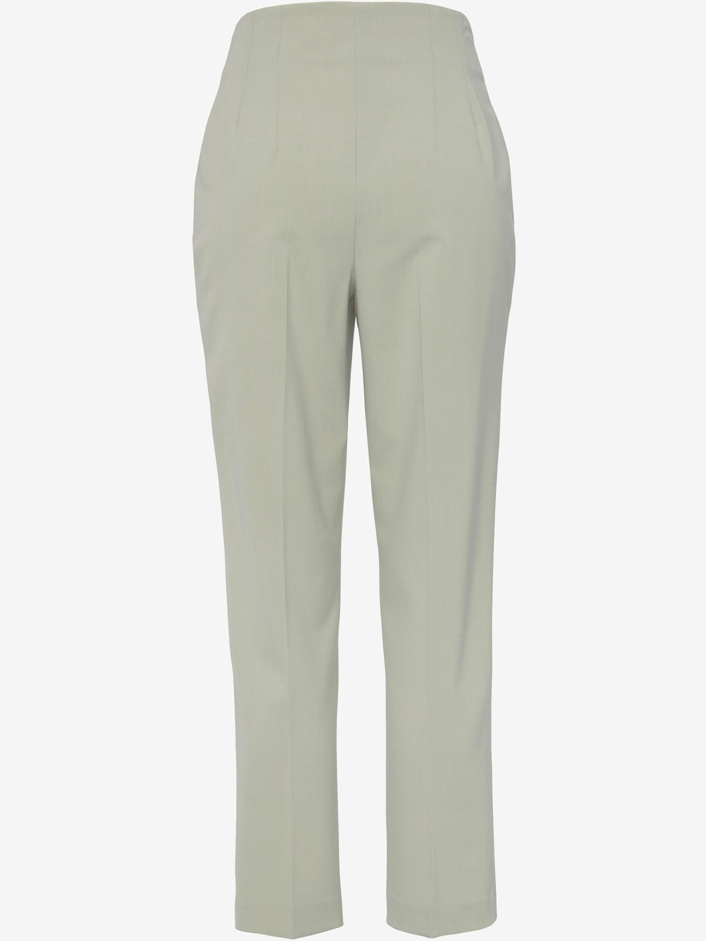 Pantalon tailleur bords-côtes plats