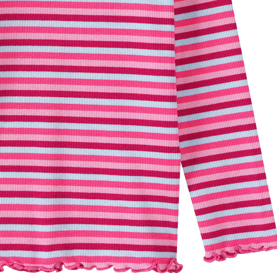 Topolino Mädchen Langarmshirt im Streifen-Look pink / hellblau / rosa