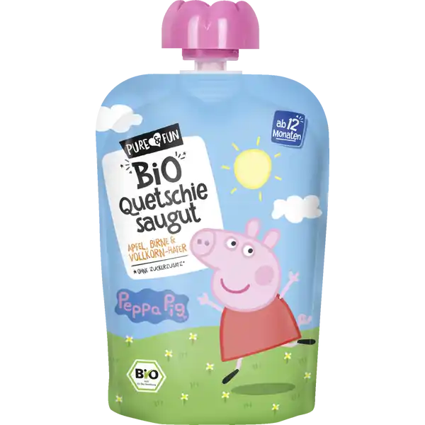 Peppa Pig Bio Quetschie saugut Peppa (pink)
