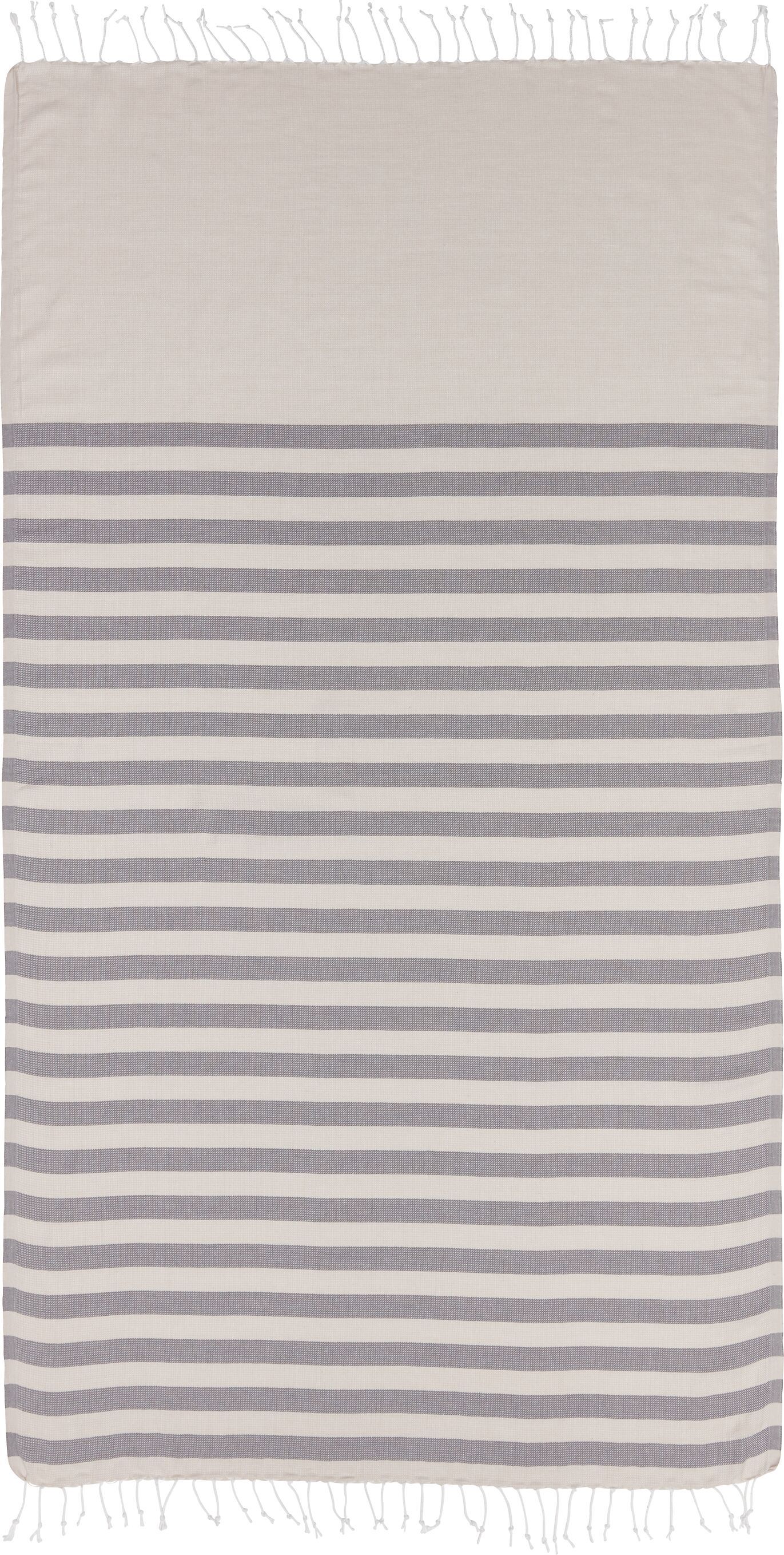 NILDA Hamamtuch - Grau / B: 95.0 cm x H: 180.0 cm