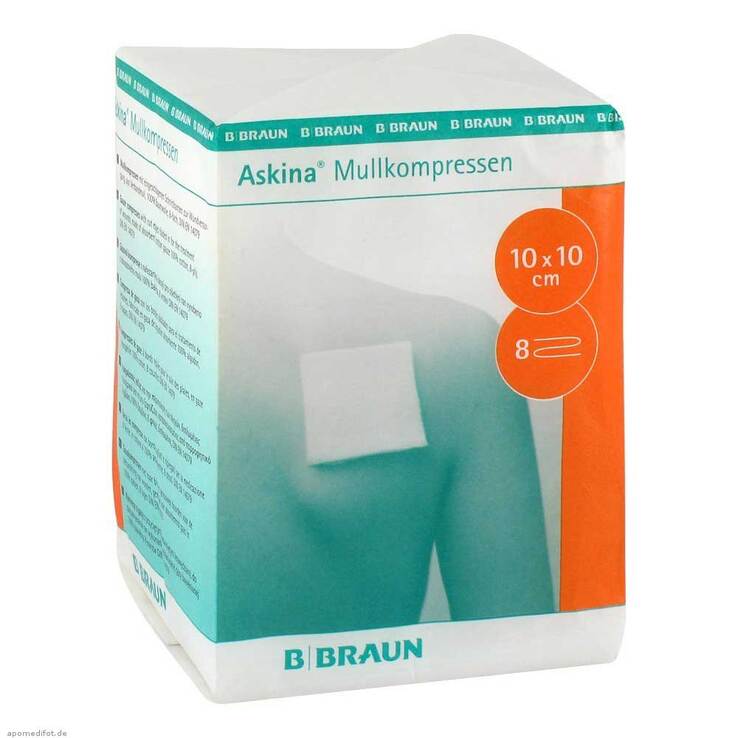 Askina Mullkompressen 10x10, 100 St