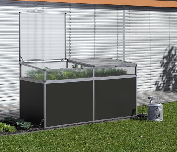 KGT Frühbeetaufsatz für Hochbeet 210, silber