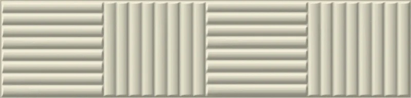Tegelsample: Jabo Volume vloertegel wit Bamboo mat 6x25cm