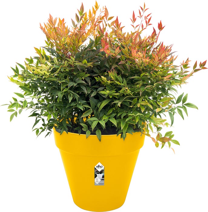 Elho bloempot Loft Urban geel D 38,5 H 35,3 cm