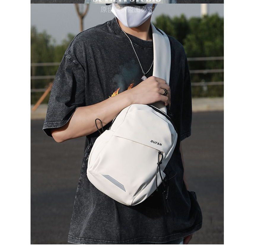 SUNMAN - Nylon Sling Bag met Paneel