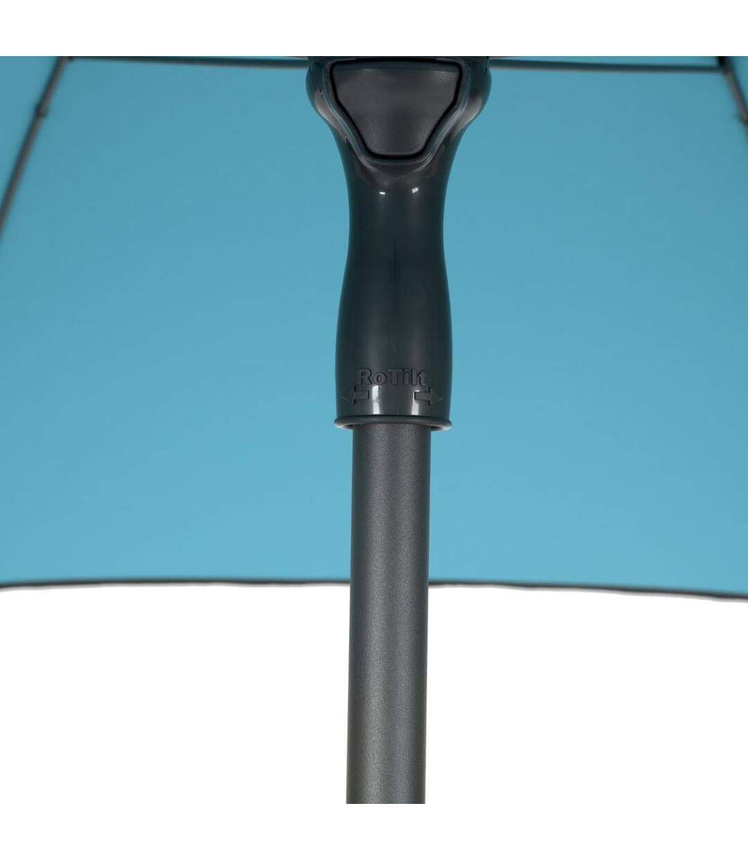 Parasol droit rond Bogota - Inclinable - Diam. 250 cm - Bleu émeraude