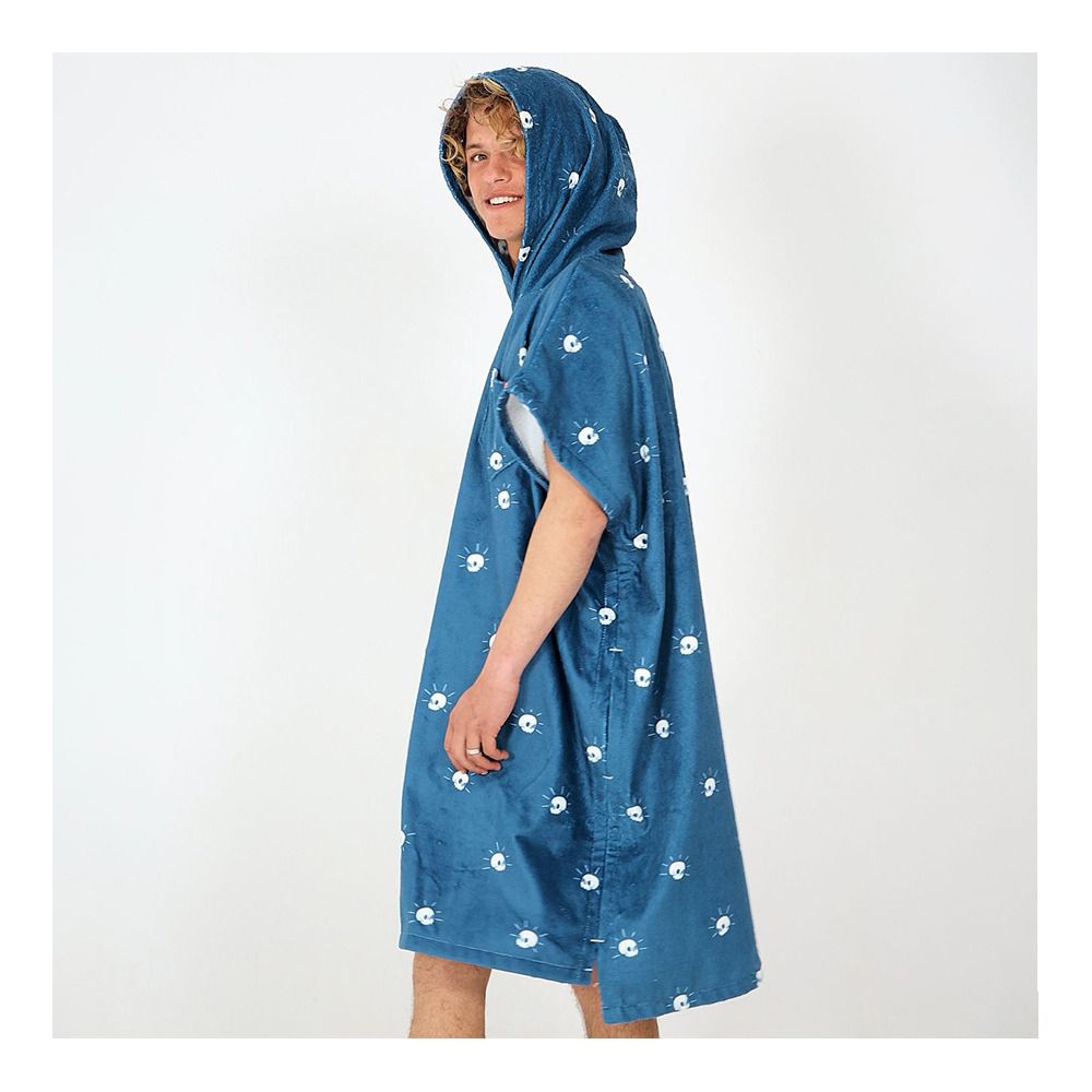 After Essentials SKULLS INK - Poncho bleu