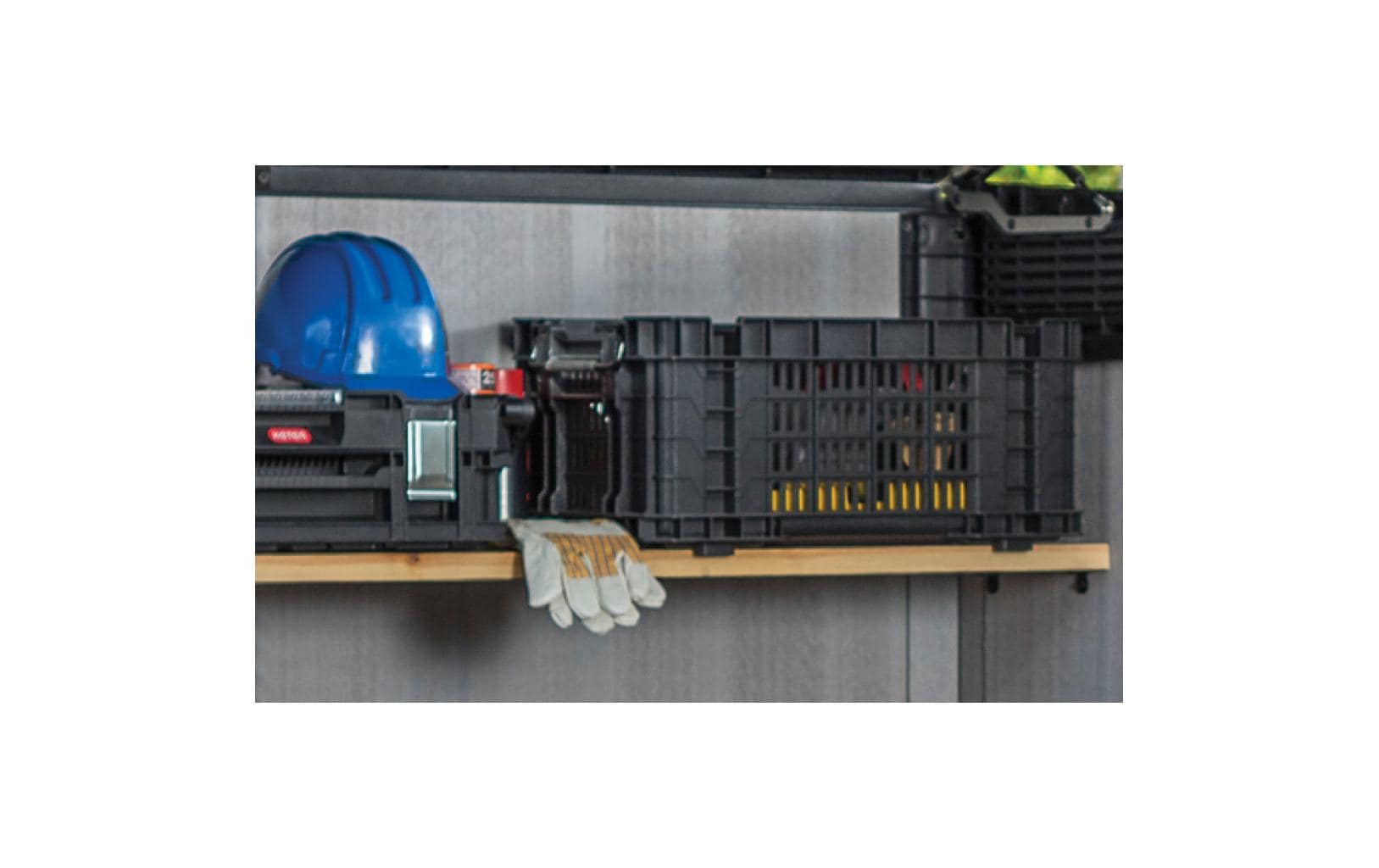 Horizontal Shed – Ashwood 190.5 x 109.3 x 132.5 cm<br>Gartenschrank für grosszügigen Stauraum
