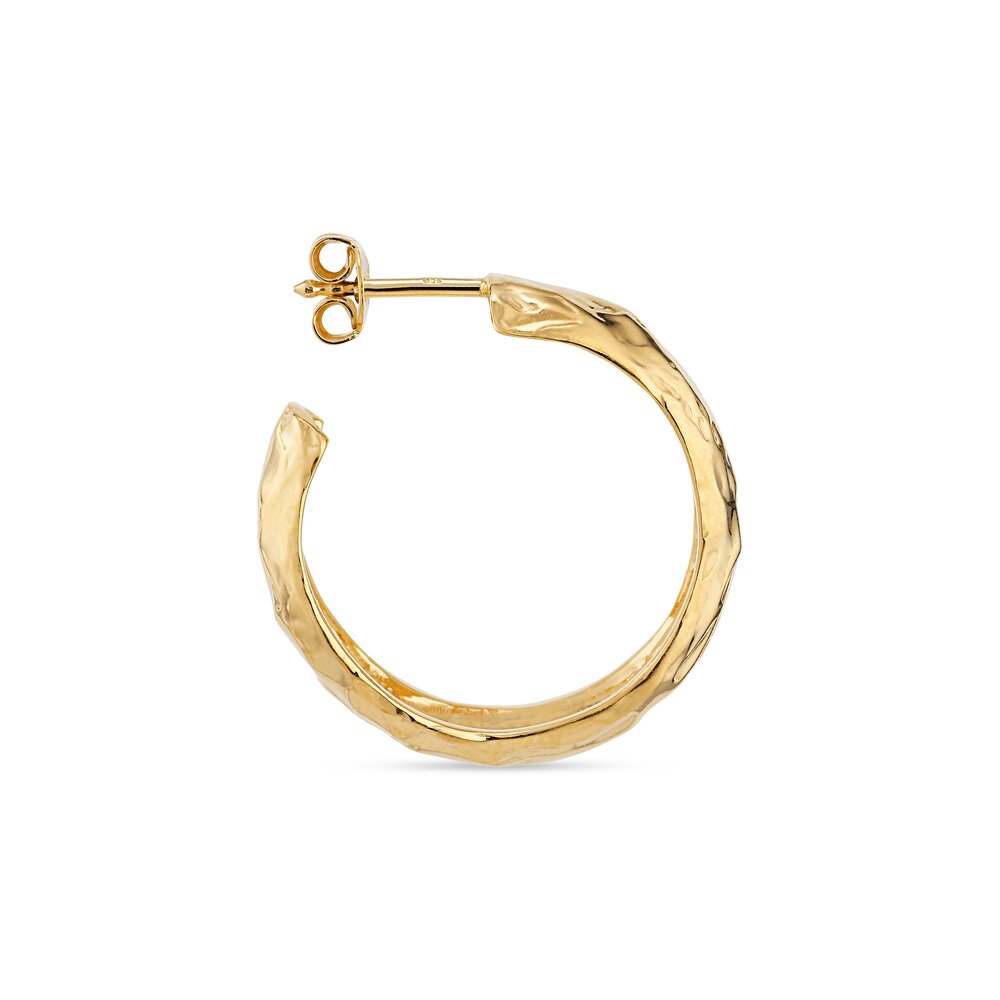 Jane Kønig  Big Bruised Heart Hoop - forgyldt