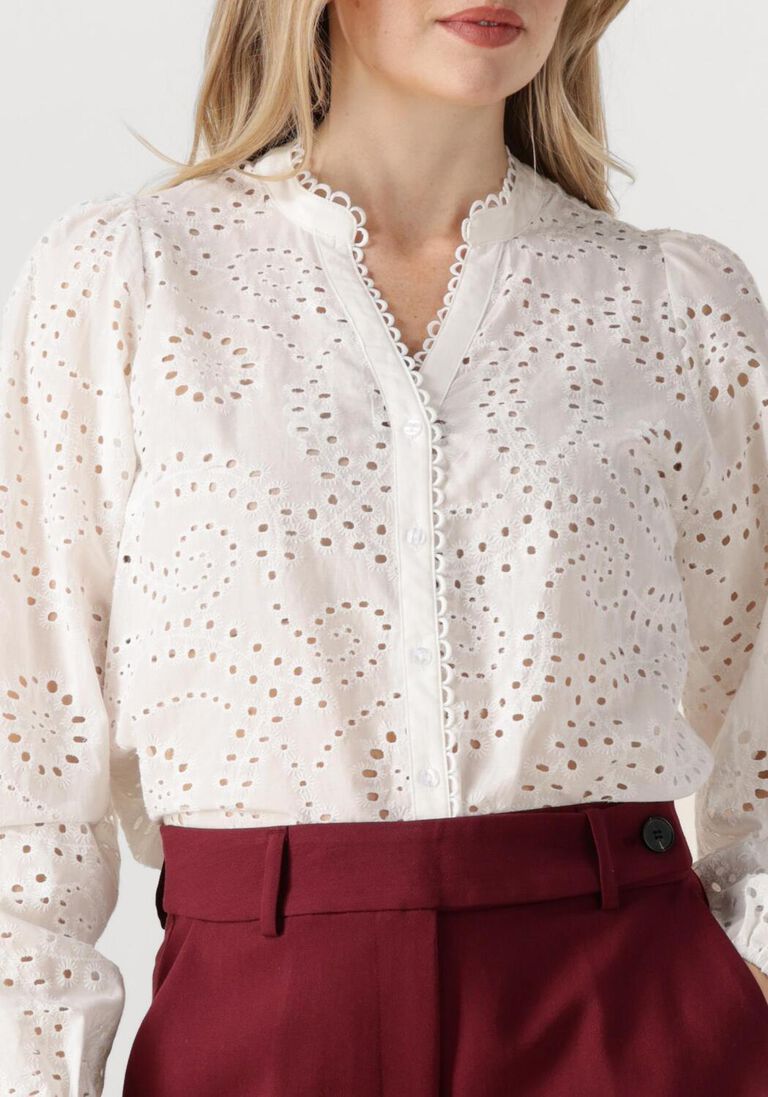 witte co'couture blouses gisellecc anglaise v-shirt