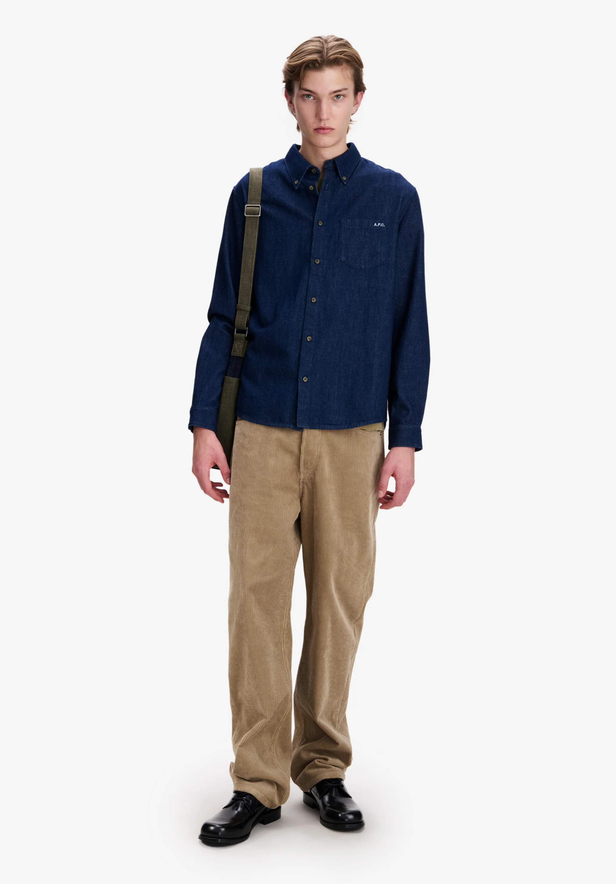 Chemise en denim léger bleu indigo - Indigo