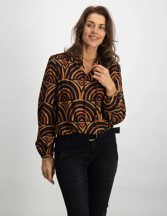 Geisha Blouse met print 33661-20