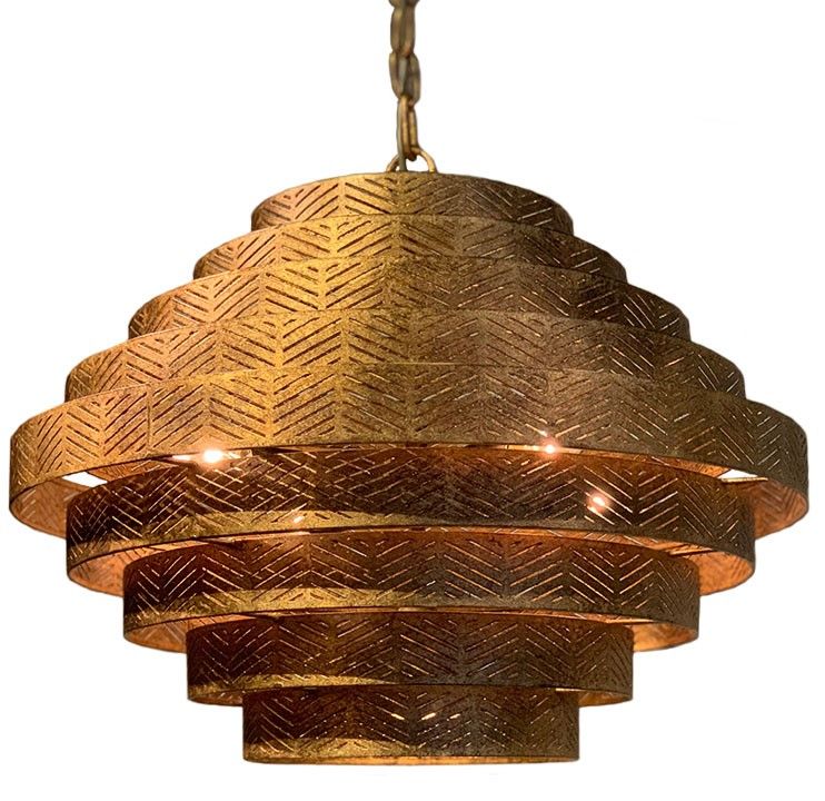 Hanglamp LB031-4+1br Vegas  | Leclercq & Bouwman⌀55  x H37 cm