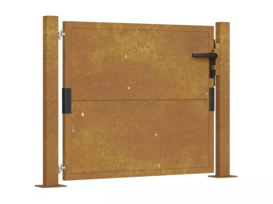 Portail de jardin 105x105 cm acier corten