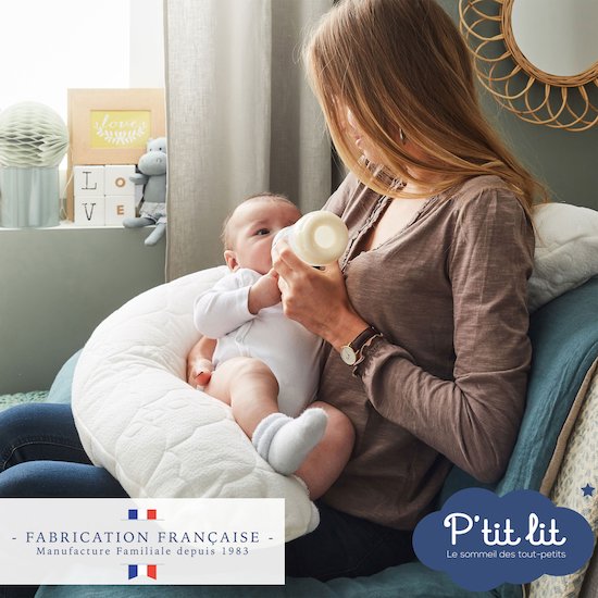 Coussin d'allaitement Bamboo   Ecru        de               P'tit lit