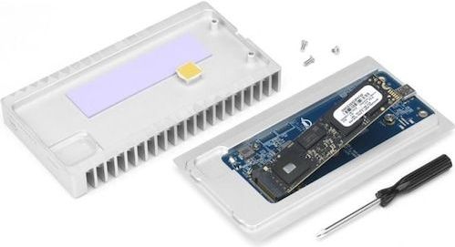 OWC - Express 1M2 - Externe NVMe SSD - Zilverkleurig - 4 TB - USB4 (USB-C) - Tot 3151 MB/s