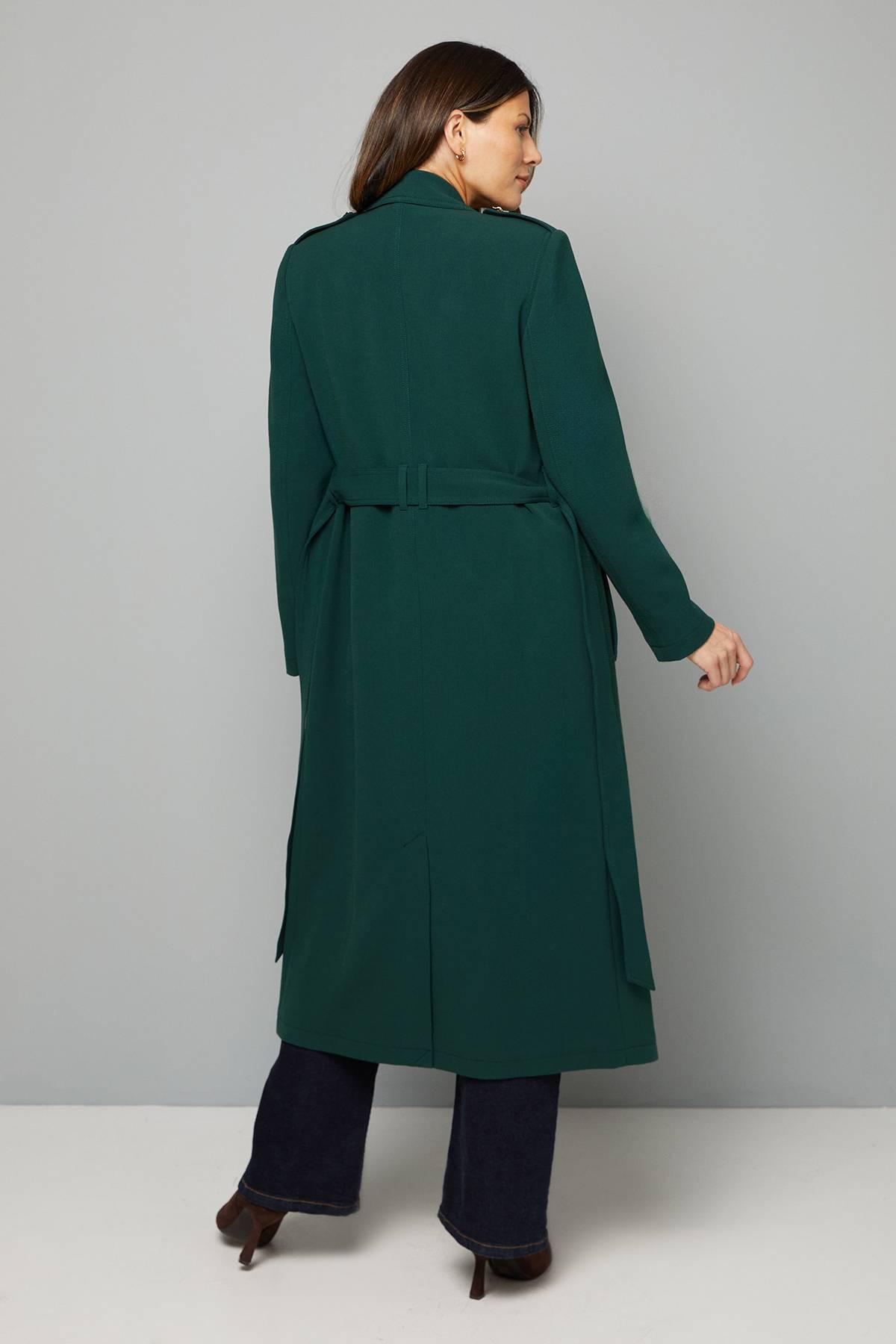 Wallis Trench-Coat en Crêpe Double