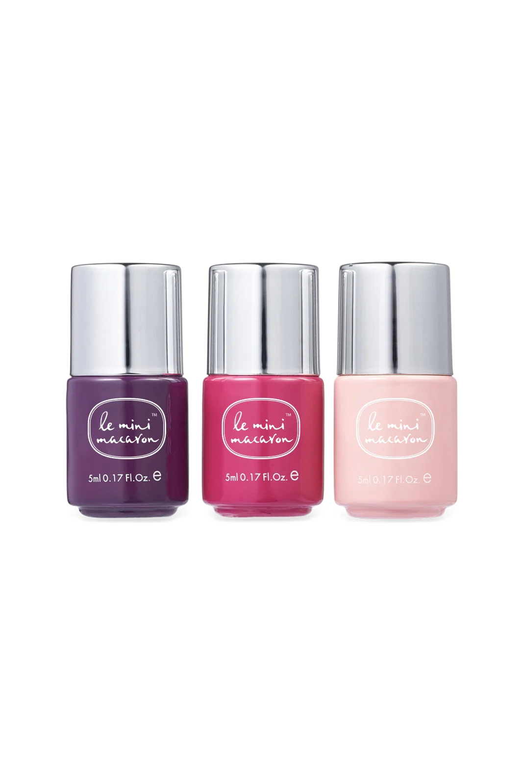 Le Mini Macaron Les Minis Trio Gel Polish berries cream