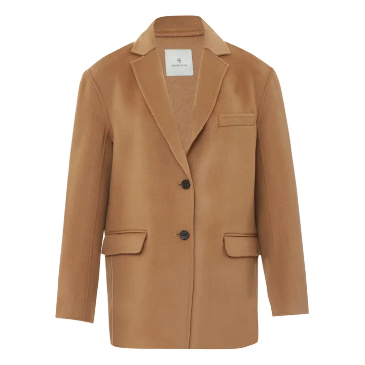 Anine Bing Veste Quinn Laine et Cachemire | Camel