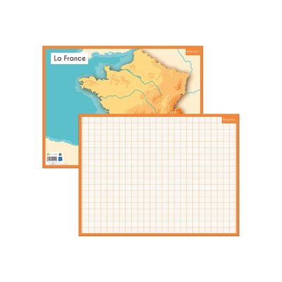 Bouchut - Ardoise médium - Fleuves/Seyes - 32 x 42 cm - double face