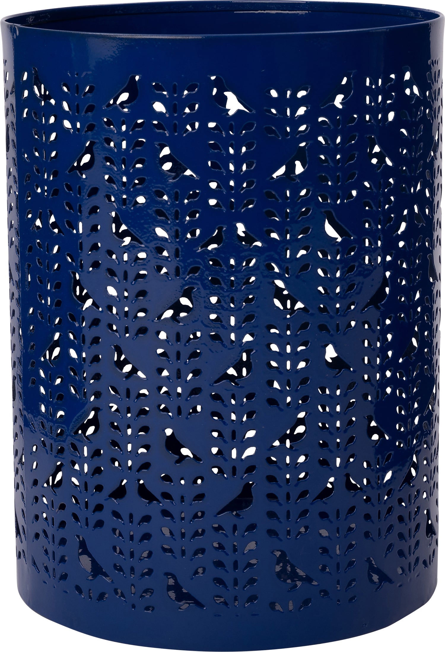 Intratuin windlicht Tessa blauw D 15 H 20 cm