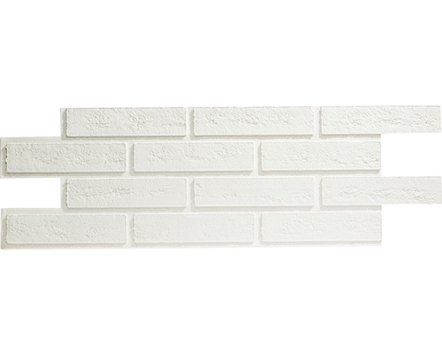 Rebel of Styles UltraFlex P&S Brick Sheet, witte, zelfklevende kunststof gevelsteen, 66,5 x 25 cm