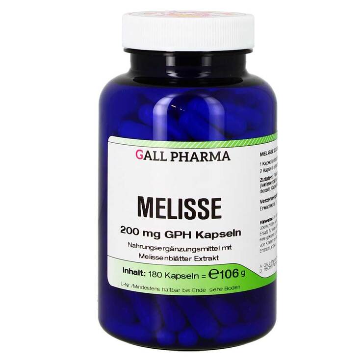 Melisse 200 mg GPH Kapseln, 180 St