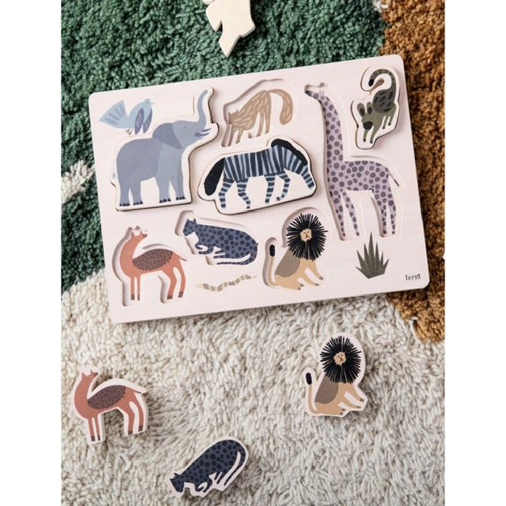 Safari Puzzle - Ferm Living → Luksusbaby.dk