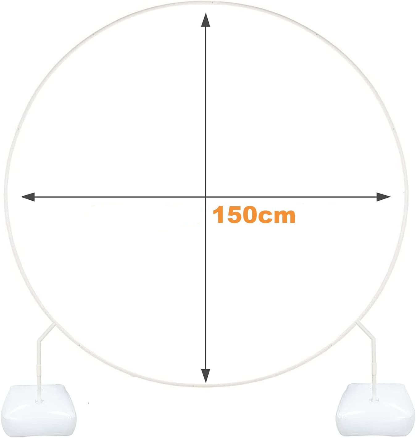 (24-tlg. Set) Ø150cm Luftballon Ständer Halterung - Kreis
