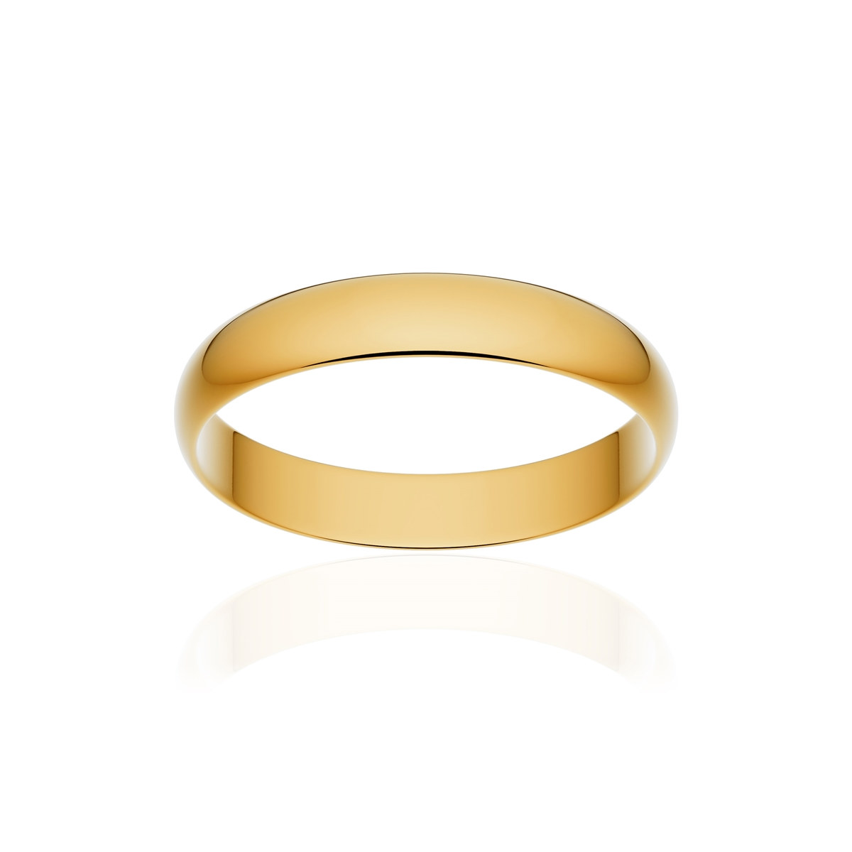 Alliance or 750 jaune poli ruban 3,5mm