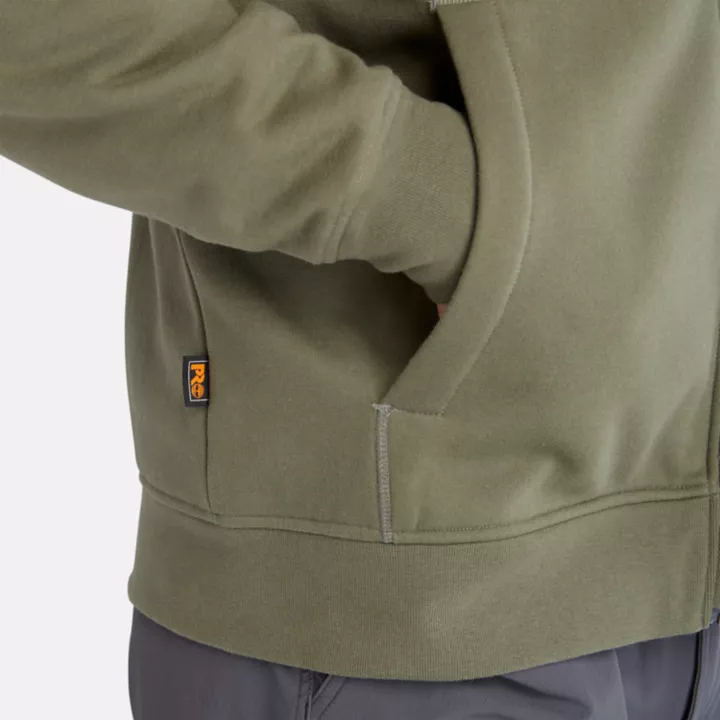 Moletom com capuz Timberland PRO Hood Honcho Sport para homens na cor verde.