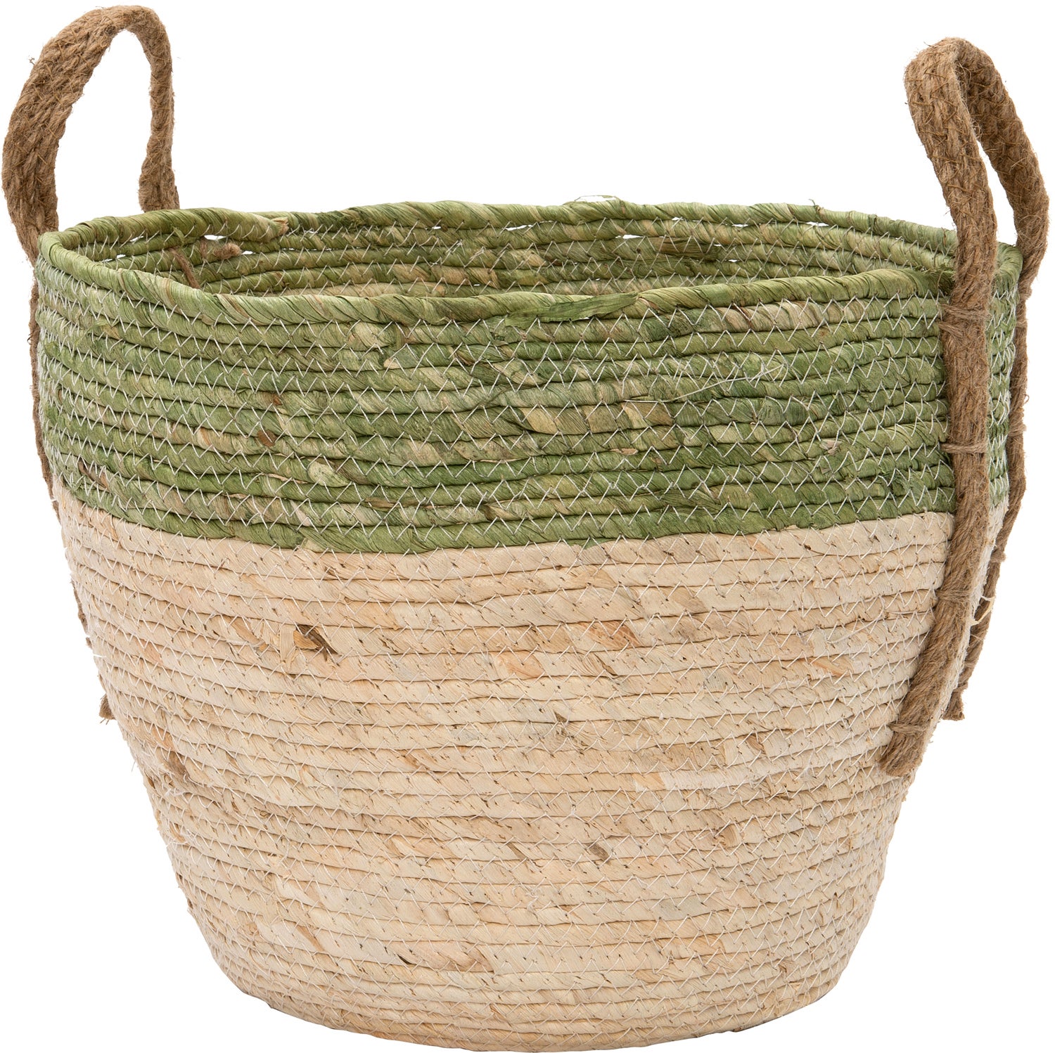 Intratuin plantenmand Liv groen / naturel D 32 H 23 cm