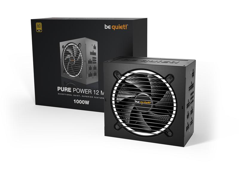 be quiet! Netzteil Pure Power 12 M 1000 W Leises ATX-Netzteil mit 1000 W Leistung und 80 Plus Gold Zertifizierung