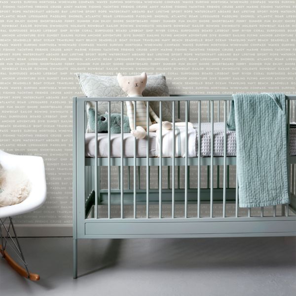 Estahome Maritieme Strandteksten Behang - 0,53 x 10,05 m - Donkerbeige