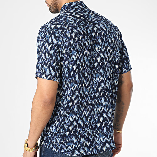 Chemise Manches Courtes Bleu Marine