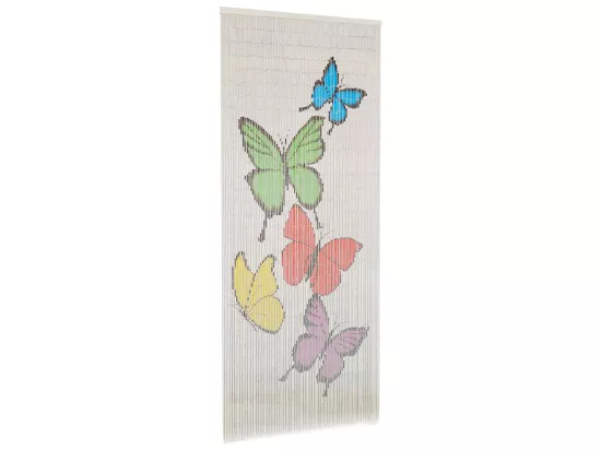 Rideau de porte contre insectes Bambou 90 x 200 cm