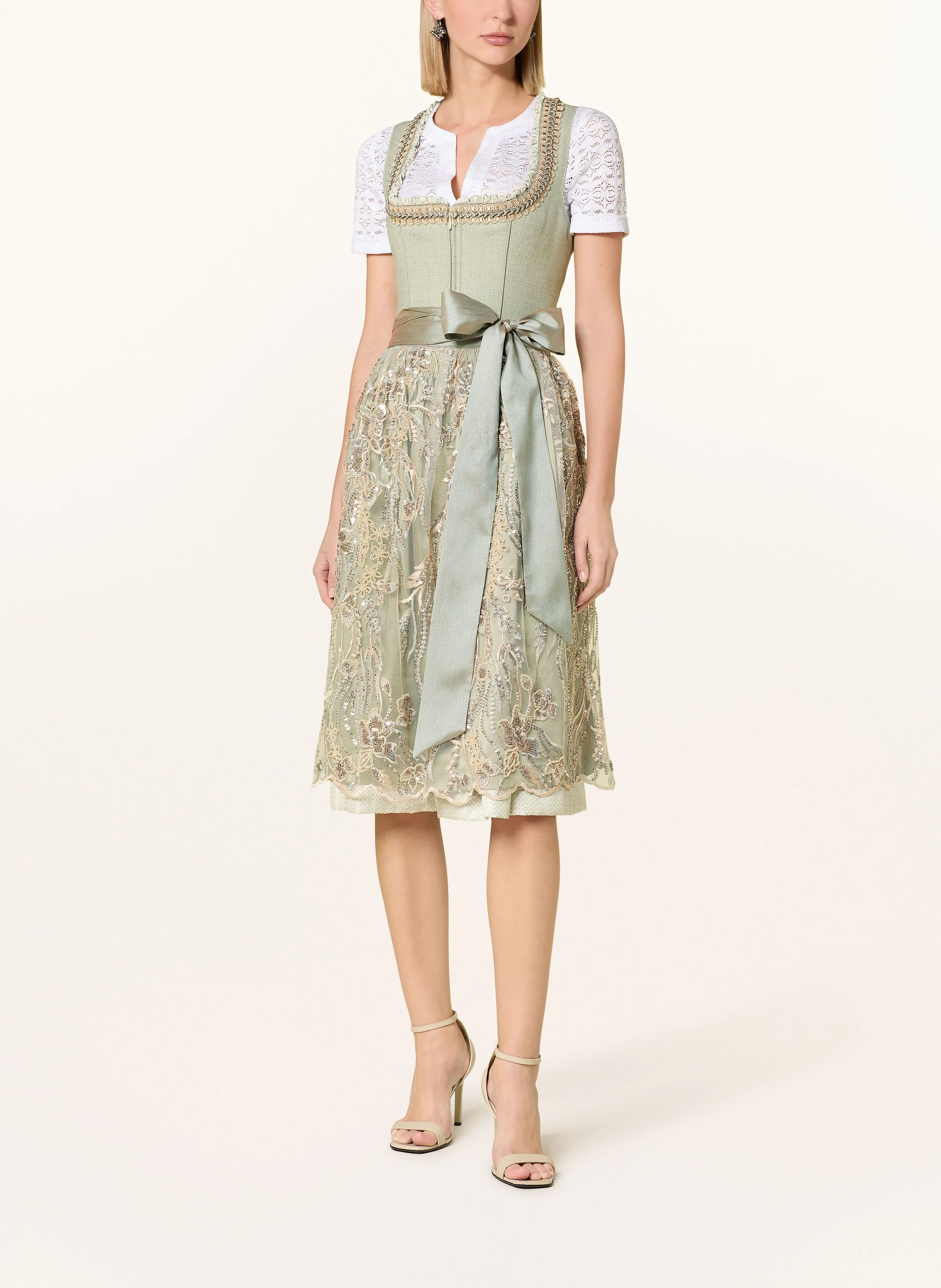 KRÜGER Jacquard-Dirndl mit Pailletten