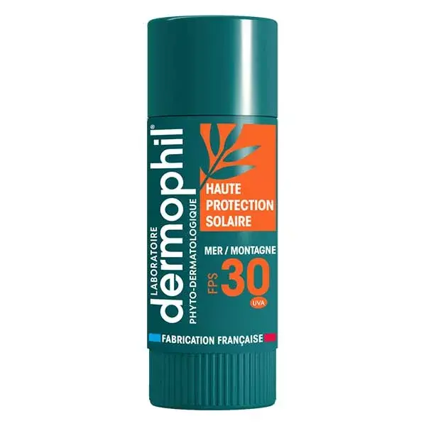 Dermophil Stick Lèvres Haute Protection Solaire FPS 30 – Mer et Montagne