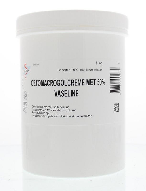 Fagron Cetomacrogol Crème 50% Vaseline 1000 Gram