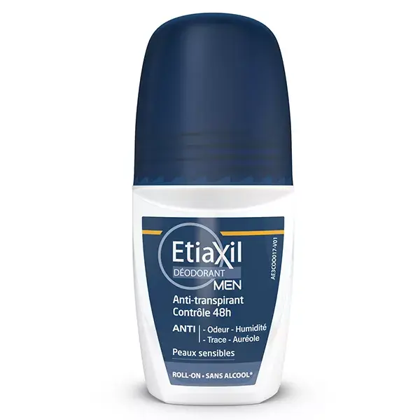 Etiaxil Déodorant Anti-Transpirant Men Contrôle 48h Roll-On 50ml