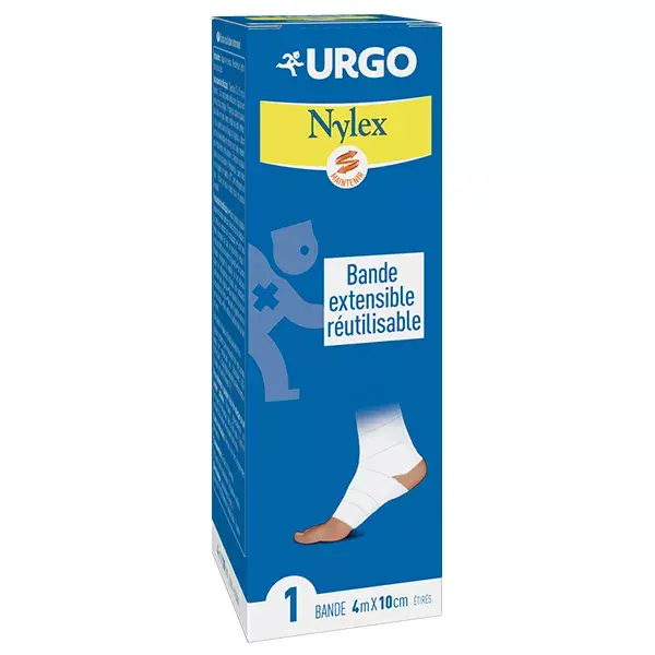 Curativo elástico reutilizável Urgo Nursing Care Nylex, 10 cm x 4 m