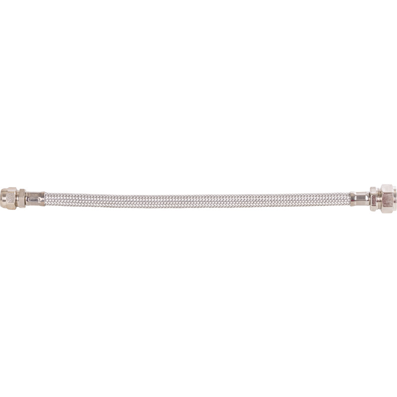 BPE RVS flexibele slang 35cm 15mm knel x 12mm knel
