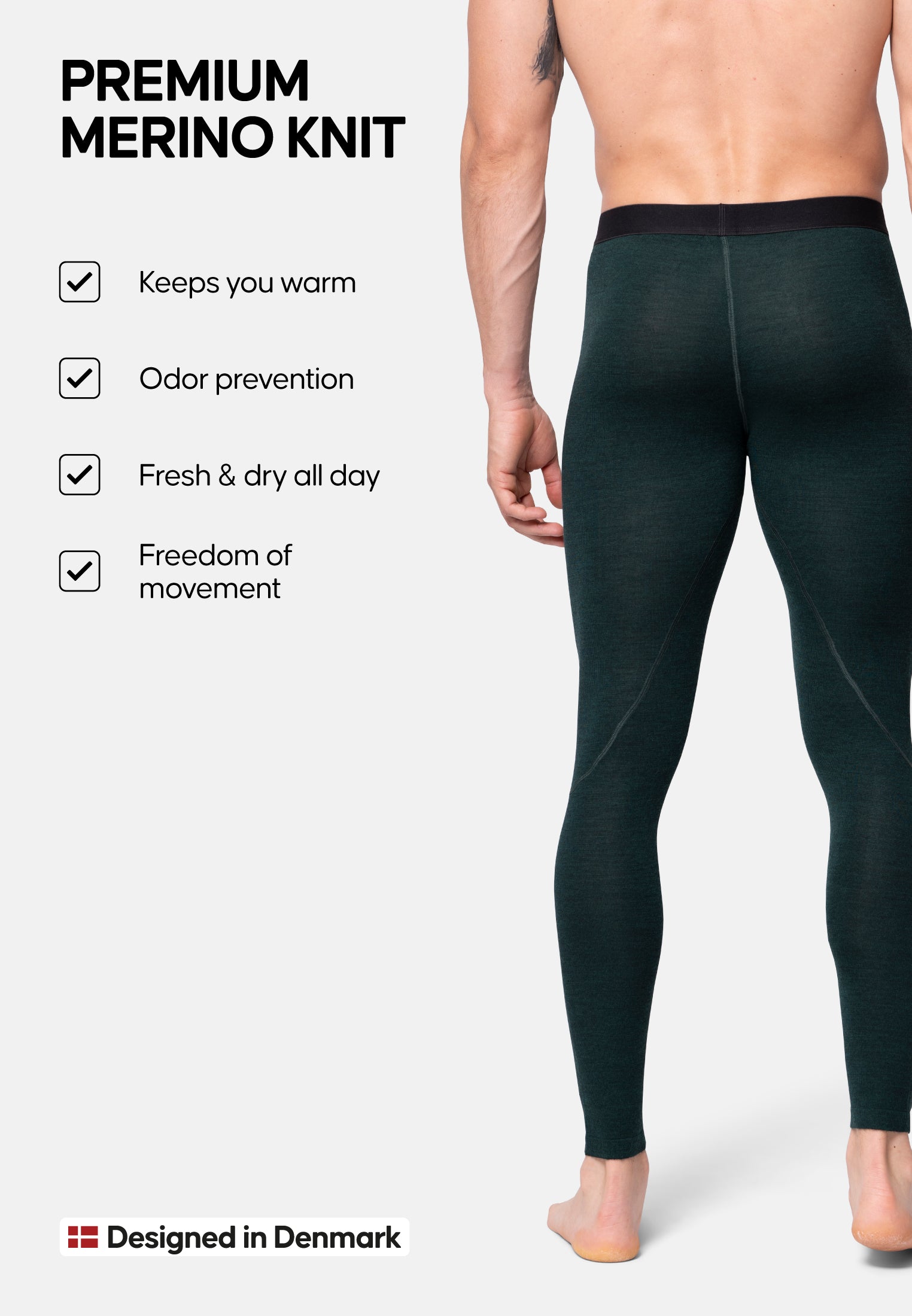MERINOULD BASELAYER TIGHTS TIL MÆND