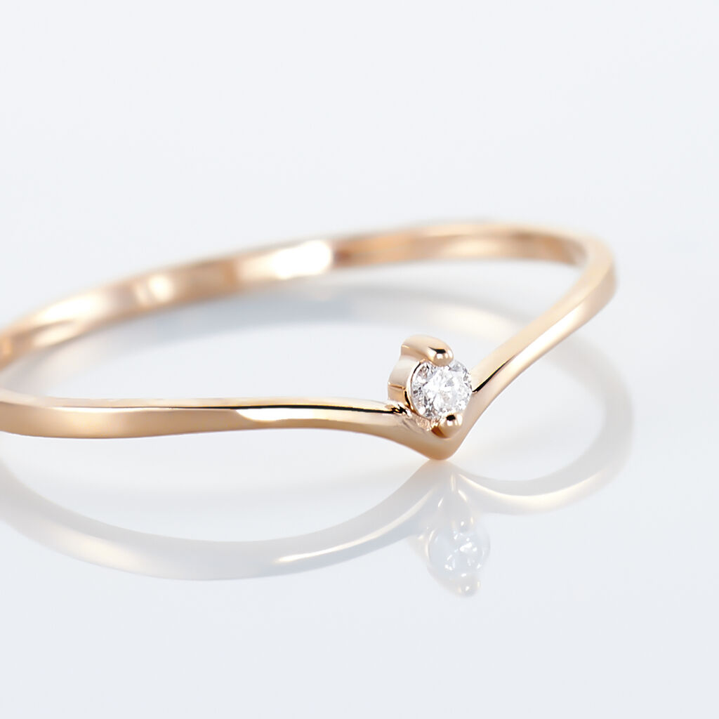 Bague Maye Or Rose Diamant