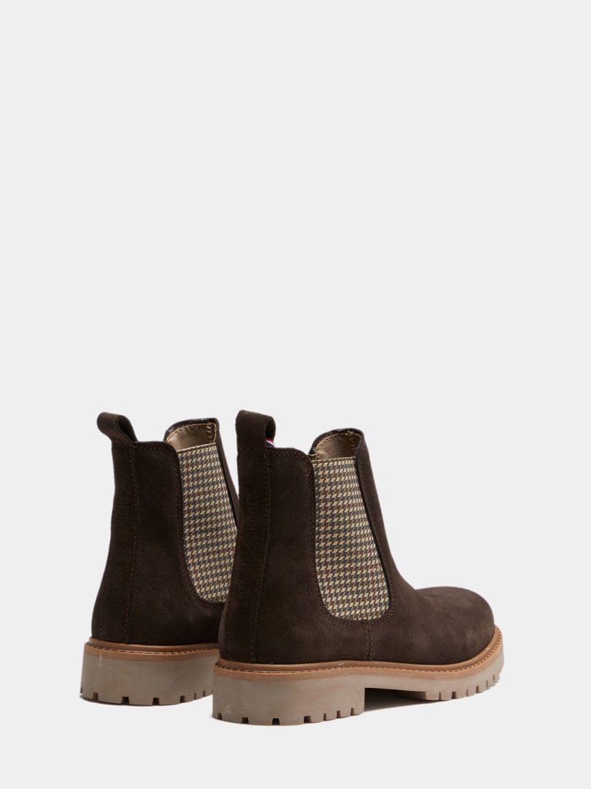 Botas chelsea em camurça