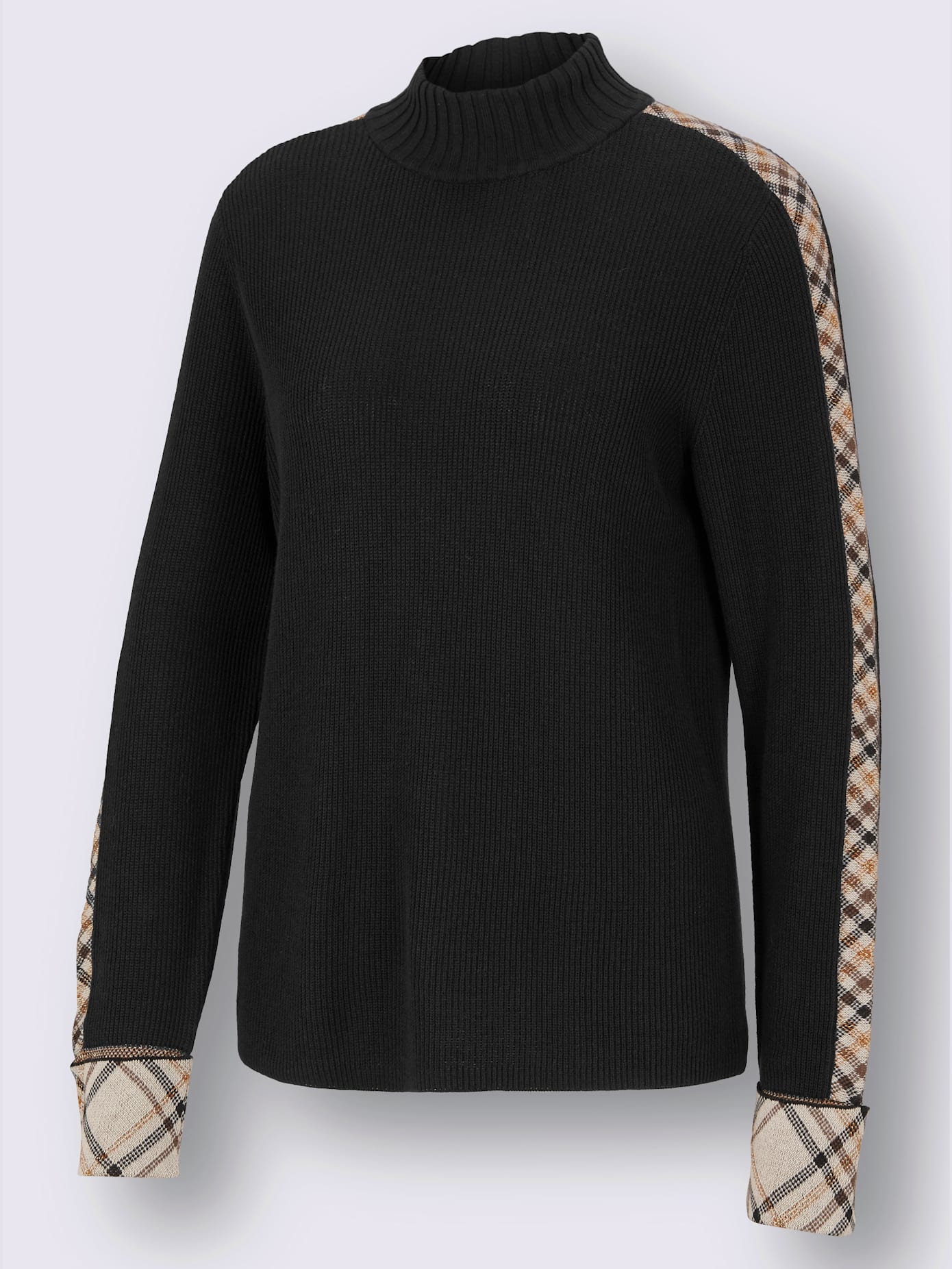 Pull à col montant 55% coton
