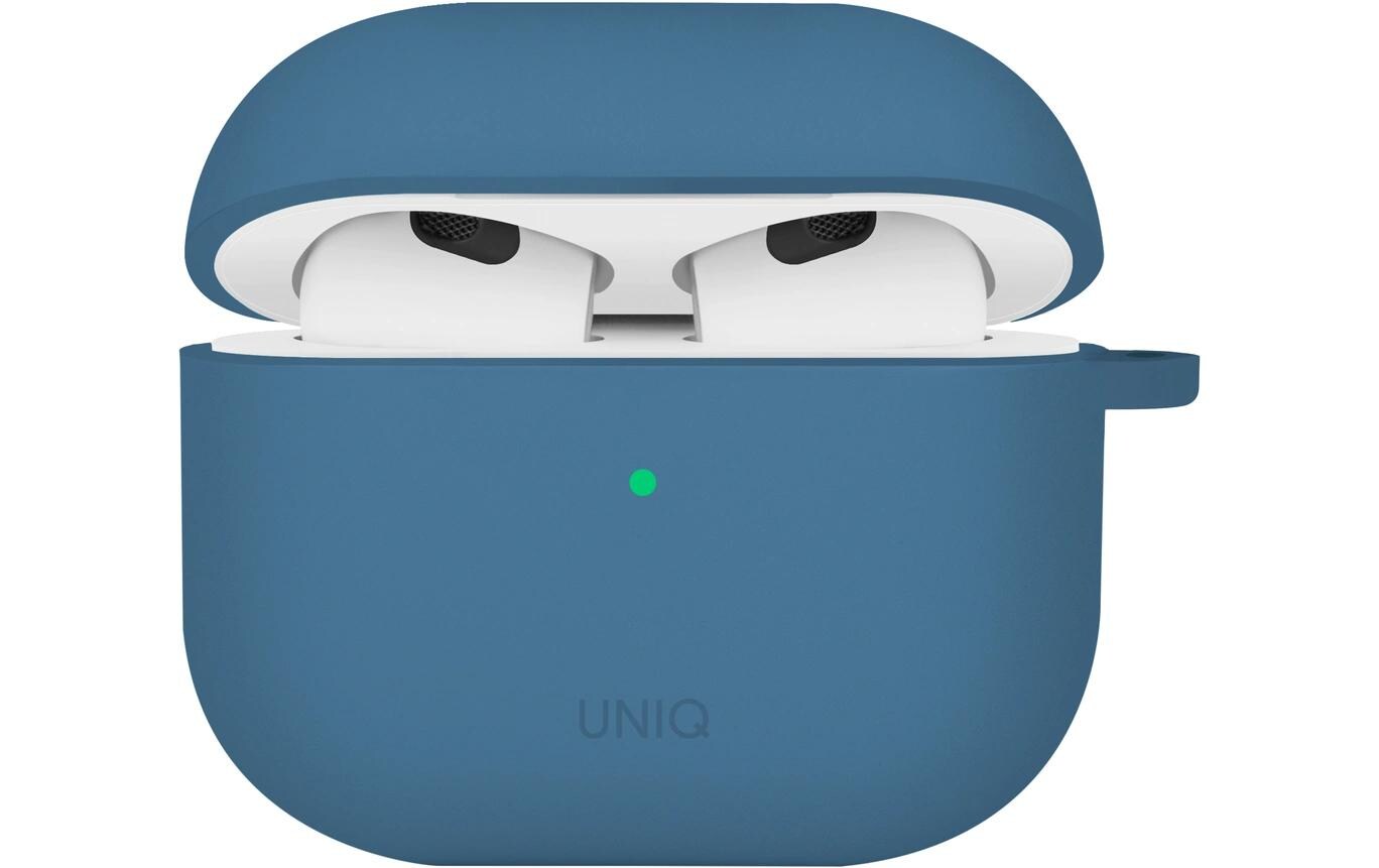 Transportcase Nexo Silikon AirPod 4th Generation BlauAirPodcase mit Haken zur Befestigung (4Gen)