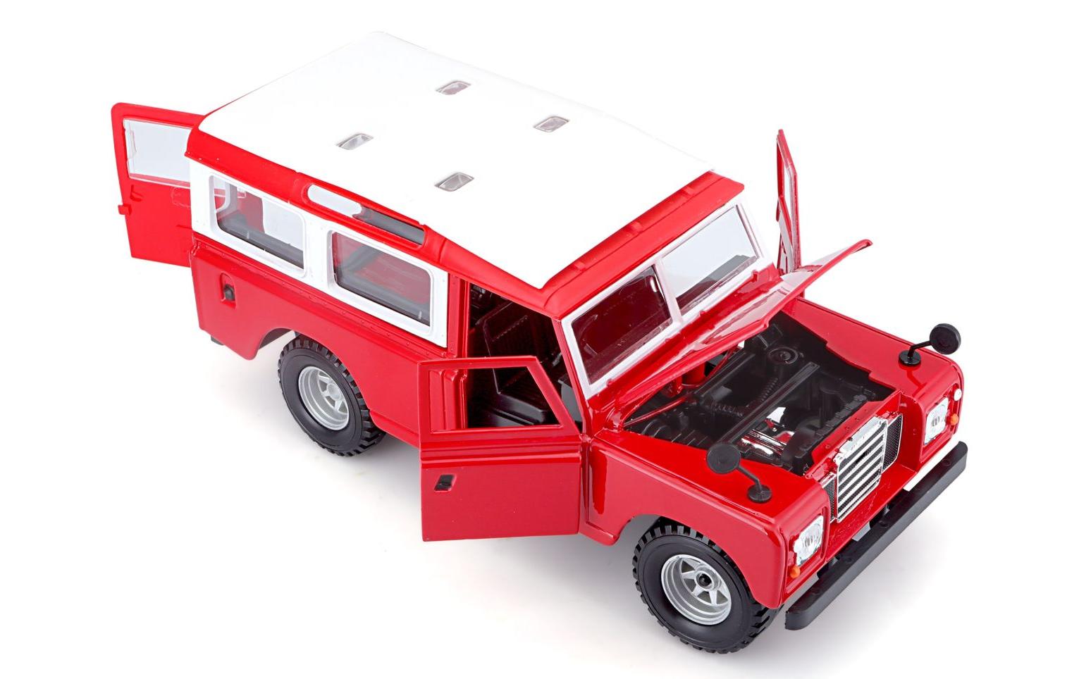 Land Rover Series II Rot 1:24Sammlermodell im Massstab 1:24