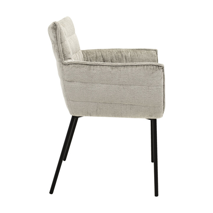 Eetkamerstoel - Goos Grijs/Beige